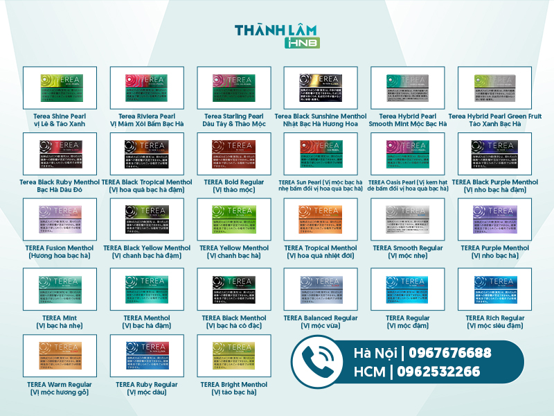 Thuốc Terea Nhật có những vị gì 