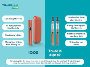 IQOS có phải thuốc lá điện tử